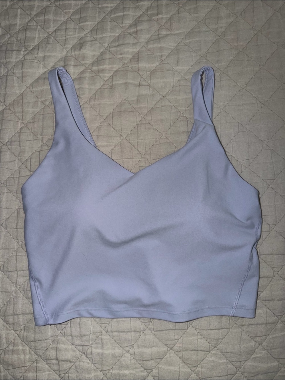 Old Navy Light Lavender V-Neck Longline Sports Bra